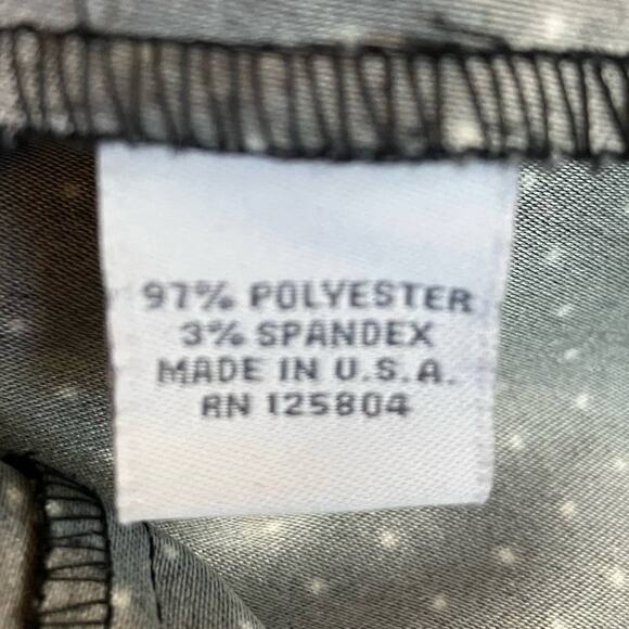 Dressbarn Women's B&W Polka Dot 4-Button Career Blazer 3/4 Roll Sleeves | Size L - Picture 7 of 8